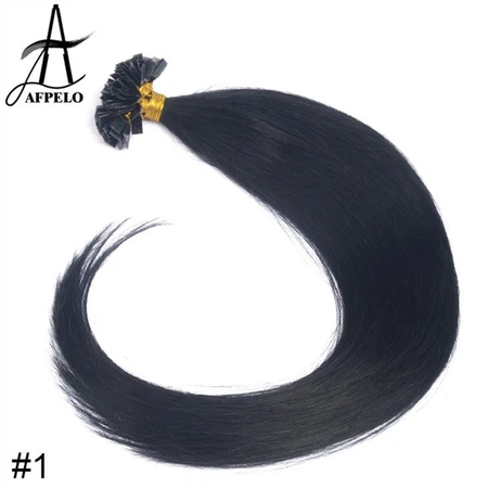 Straight flat tip hair extension